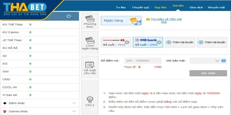 Hướng dẫn rút tiền update cho newbie chi tiết từng bước