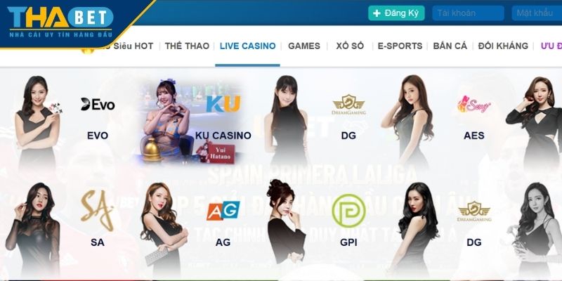 Trải nghiệm Casino trực tuyến đẳng cấp, chất lượng cao